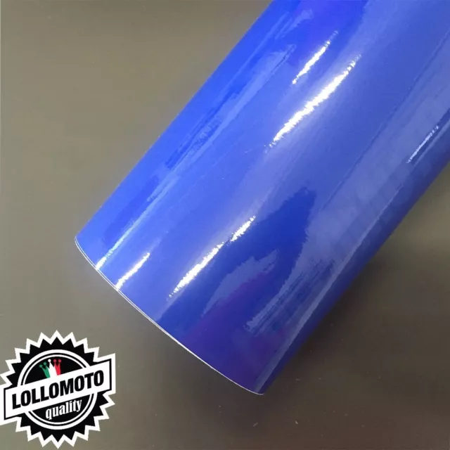 Blu Lucido Pellicola Adesiva Rivestimento Auto Car Wrapping