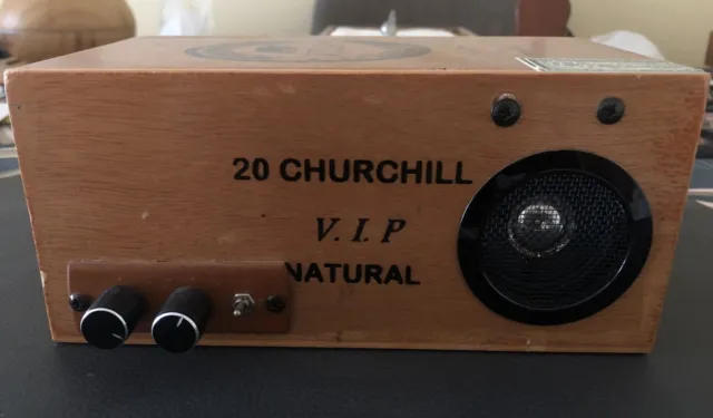 Cigar Box Amplifier - 9 volt battery powered practice amp - Vintage/Retro cool