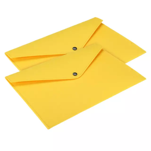 2Pack Datei Tasche Filz Ordner A4 Umschlag Dokument Vorratsbeutel Organizer Gelb