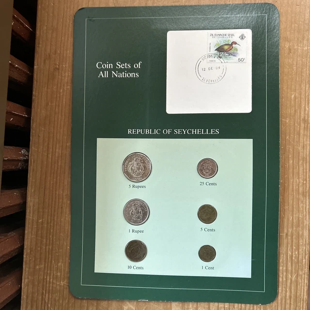 Republic of Seychelles Coin Sets of All Nations Franklin Mint Postal 1982 JM