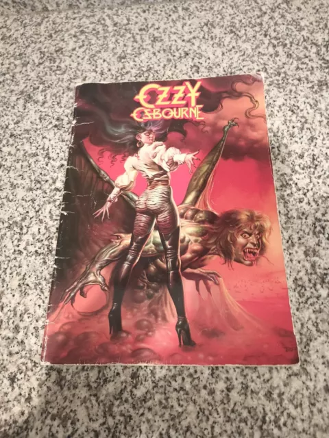 Vintage Ozzy Osbourne World Tour 1986 Concert Program Book  Ultimate Sin