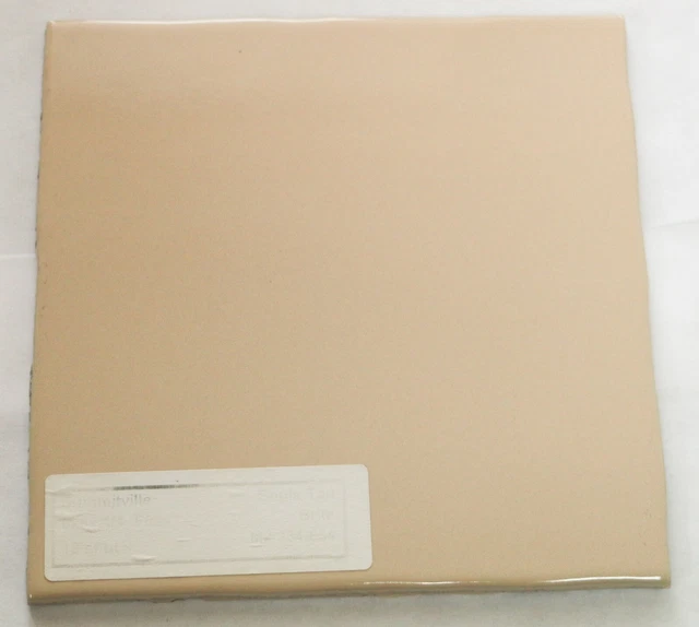 6x6* Tile Sepia Tan Matte Retired  Mosaic Wall Ceramic C#234 1 Pc
