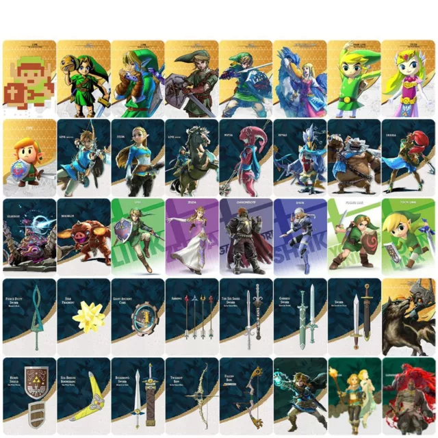 Mini NFC Cards Compatibel with Legend of Zelda Breath of The Wild Botw With Box