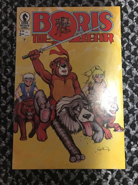 BORIS THE BEAR # 7 ELFQUEST  1986 SCAN OF ACTUAL COMIC high grade Dark Horse