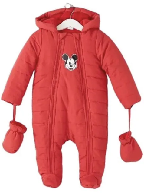 Winter Toddler Baby Boy Girl Romper Jacket Hooded Jumpsuit Snow Red Age 2 BNWT