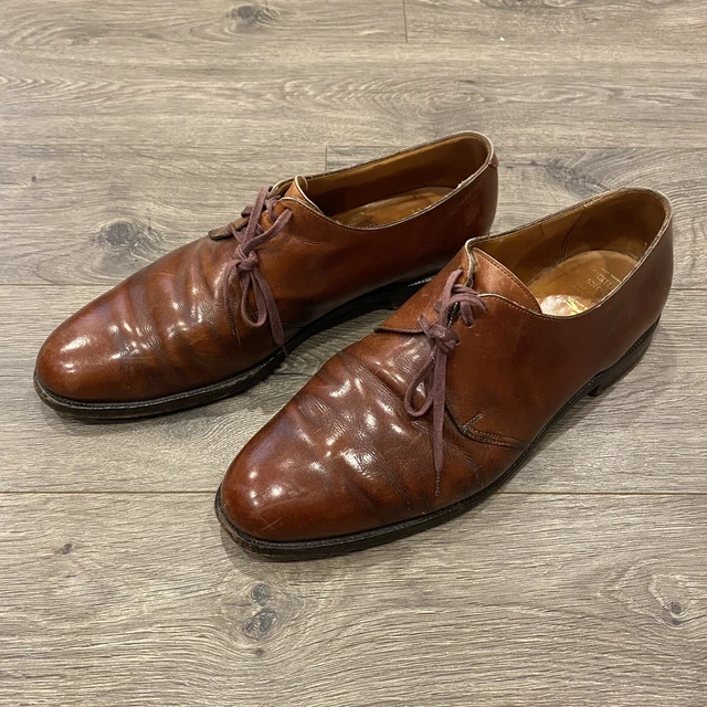 PEAL & CO for Brooks Brothers Brown Oxford Casual Dress Shoes US Sz 10.