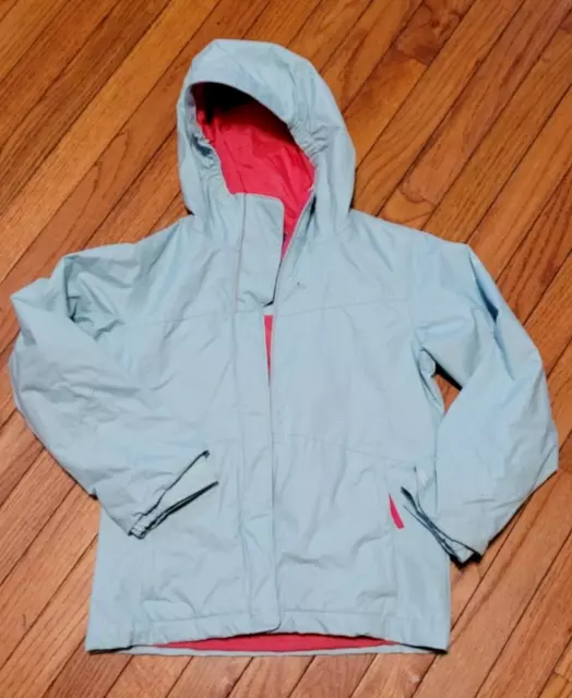 Columbia Hooded Waterproof Interchange Jacket Girls Size - Small 7/8 (GUC)