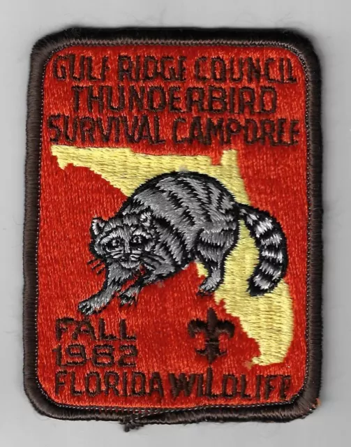 BSA 1982 Fall Florida Wildlife Thunderbird Survival Camporee GRC DBR Bdr. [MX-23