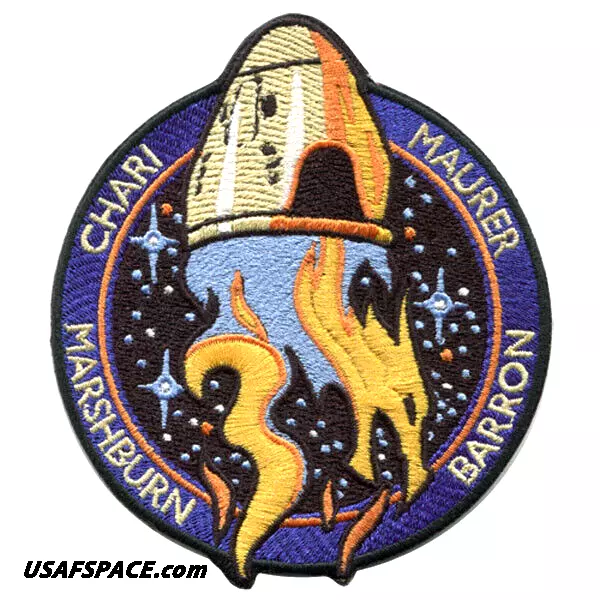 NASA SPACEX CREW-3- ISS Mission AB Emblem ORIGINAL CREW DRAGON 4.25" SPACE PATCH