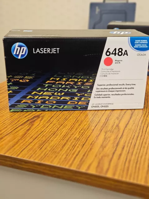 Genuine HP LaserJet 648A CE263A Magenta Toner-Sealed