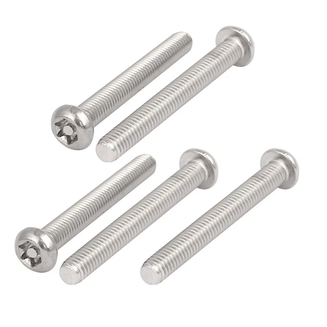 Lot De 10 Vis Torx Sécurité M5x30mm – Inox Fraisée Tête Bombée – Uxcell
