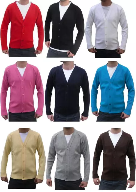 Pull Cardigan Homme Simple Classique Mince Tricoté Boutonné