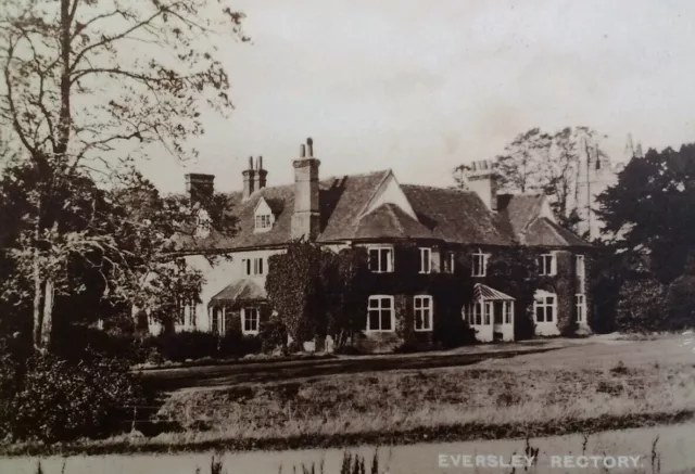 Eversley UK Antique RPPC Postcard Early 1900s Rectory Hampshire Kingsley