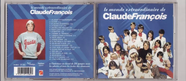 Rare Cd Album Claude Francois-Le Monde Extraordinaire-Polygram-Fleche-French