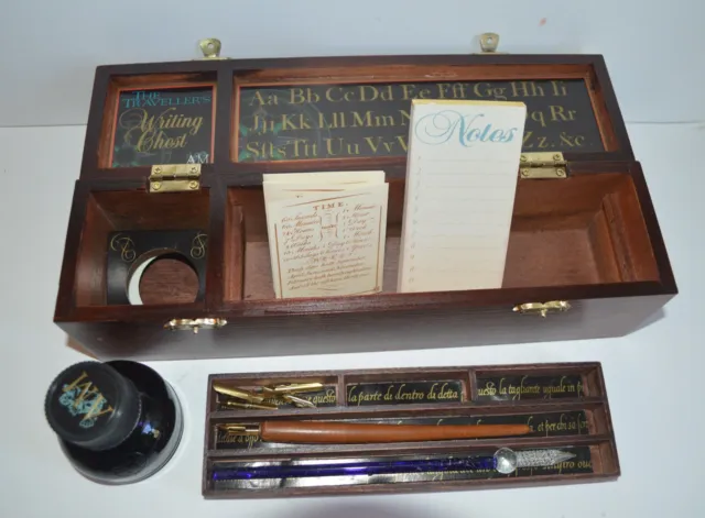 Calligraphy set The Art of Writing traveler's chest pens ink notepad COMPLETE
