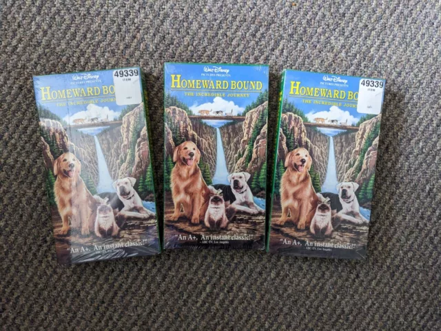Disney Homeward Bound: The Incredible Journey (VHS, 1993) New Sealed