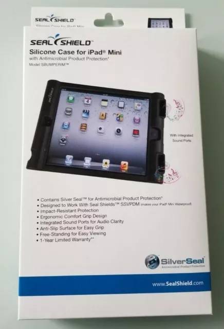 Seal Shield Bumper Case for Apple iPad Mini Tablets fits all Antimicrobial Cover