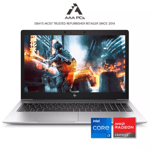 HP EliteBook 850 G5 15.6" 64GB RAM 2TB SSD Intel Quad Core i7 4.80GHz AMD Radeon