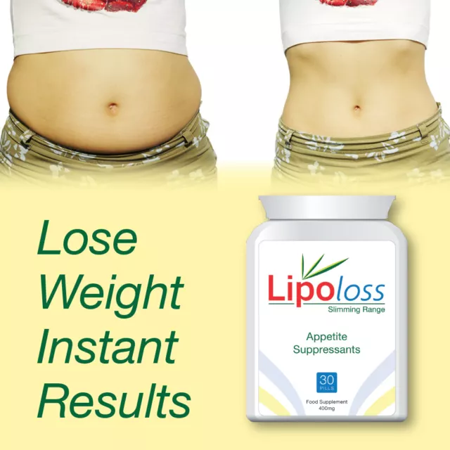 Lipoloss Appetite Suppressants Pills Max Strength Lose Weight Instant Results