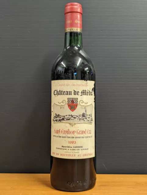 RARE SAINT-EMILION - 1983 - CHATEAU DE MEDE - 41 ans - GRAND CRU - M.-C. CARRERE