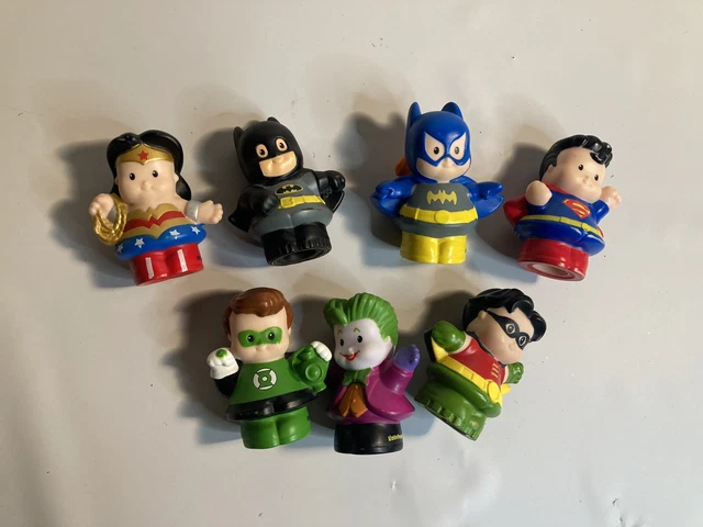 Fisher price little people super hero’s Lot figures 2.5”