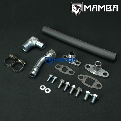 MAMBA 50cm Turbo Oil Return Drain Hose Line Kit For Holset HX30 HX35 HX40 HX45
