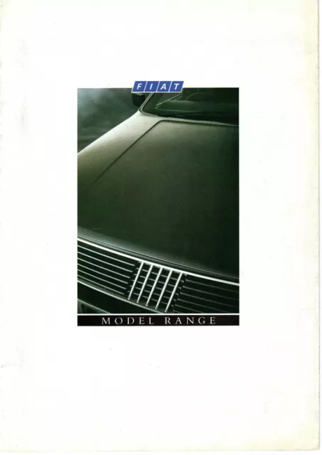 Fiat Cars Model Range Brochure 1987