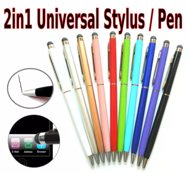 1 x stylet universel 2 en 1 pointeur tactile pour iPad tablette PC Android...