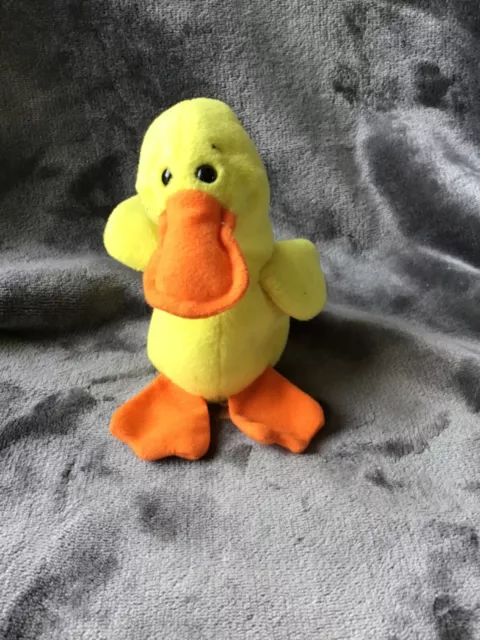 Quackers the duck beanie shop baby