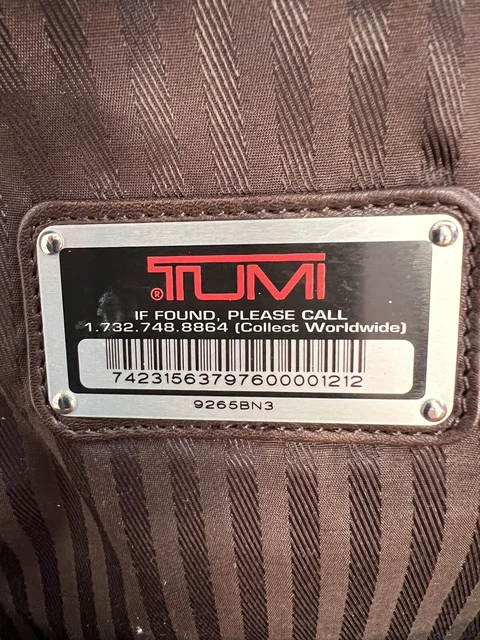 Tumi Alpha Brown Nappa Leather Two Wheeled 20" Carryon Luggage 9265Bn3 8