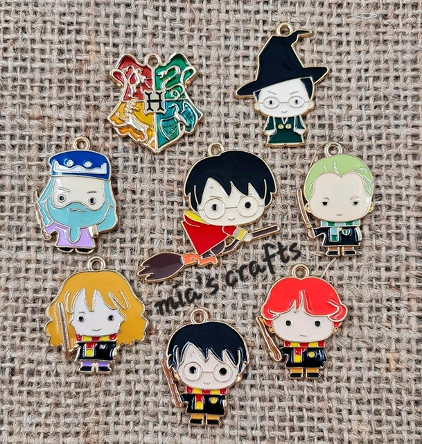 HARRY POTTER GOLD Enamel Charms Jewellery Making Ron Hermione House