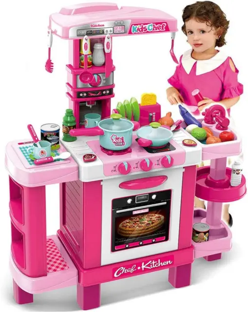 Cucina con 36 accessori giocattolo per bambini - Kinderplay