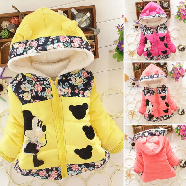 Toddler Infant Baby Kids Girls Hooded Coat Jacket Winter Warm Clothes Outerwear-