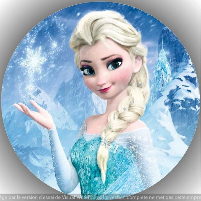 Déco Gâteau Comestible Princesses Disney - Feuille De Sucre Imprimée 20 Cm - Neuf