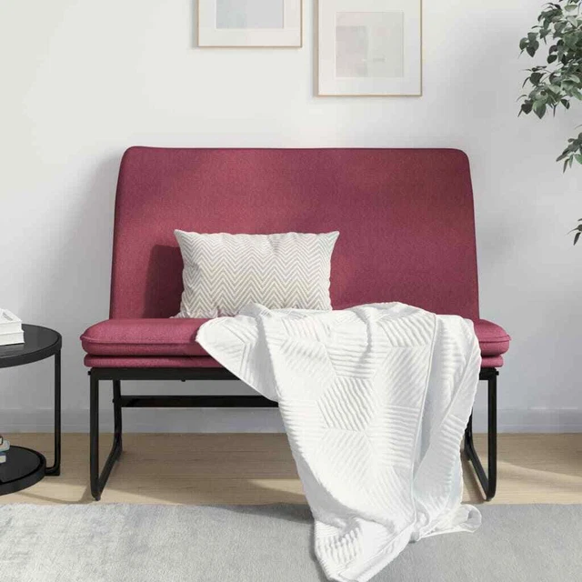 Vidaxl Panca Rosso Vino 100x75x76 cm in Tessuto