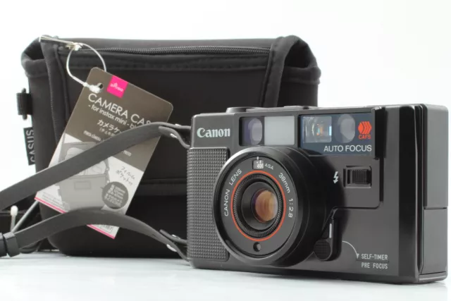 [Near MINT w/ Case] CANON AF35M black Point & Shoot 35mm Film Camera From JAPAN