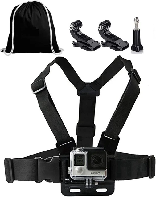 ChuerTech Pettorina pour Action Cam, 3 in 1 Imbracatura Supporto per