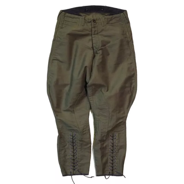 Hommes Conique Pantalon Équitation Sauteur Culottes Pantalon Lacet Bas