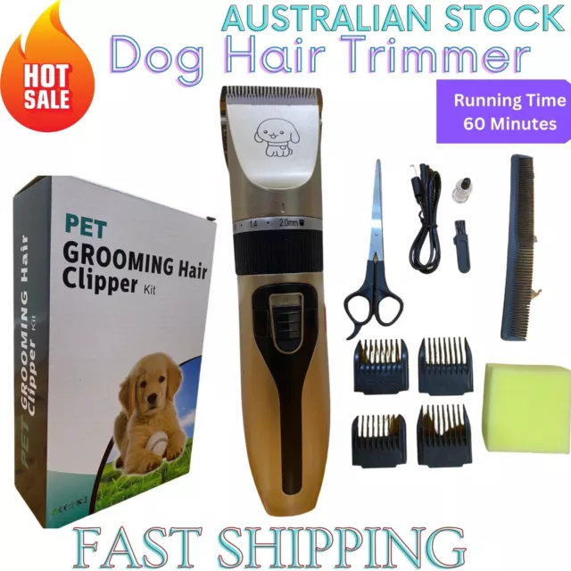 Dog Electric Clipper Comb Set Hair Trimmer Blade Cat Pet Grooming Horse Cordless