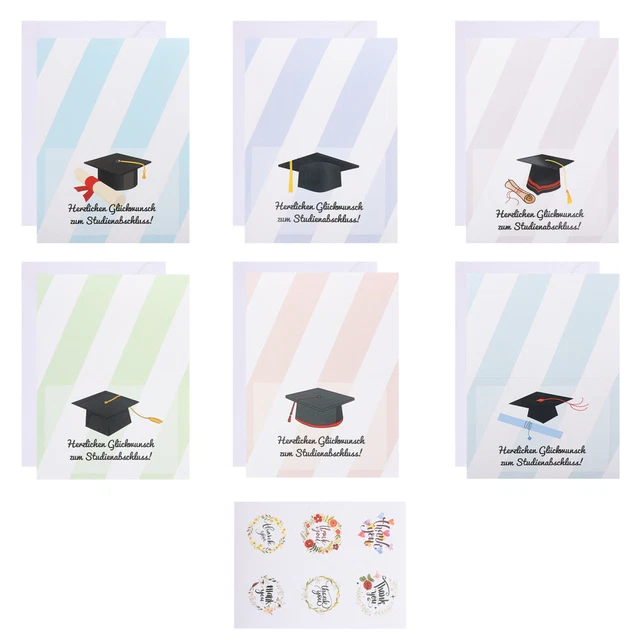Tarjeta de Felicitación Fin de Temporada Graduado Regalos Felicitaciones 250G Caja Blanca