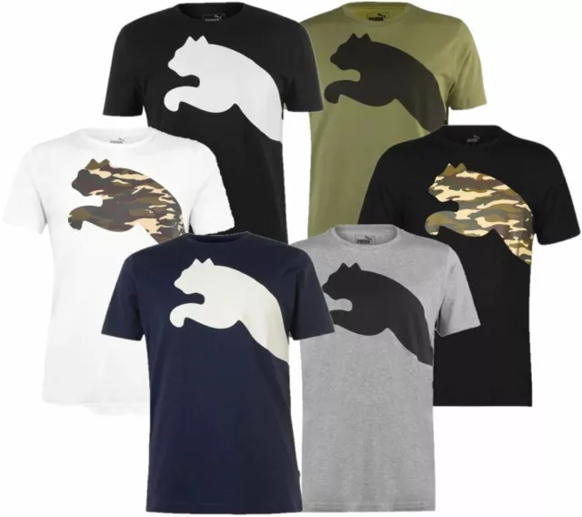 ✅ PUMA BIG CAT Herren T-Shirt Camouflage Logo S M L XL XXL Freizeit Sommer CAMO