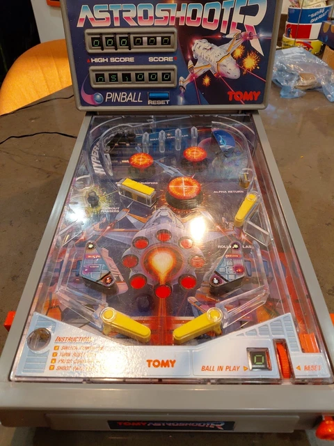 Tomy Astro Shooter Pinball Tabletop Complet Avec Pieds Et Alim D