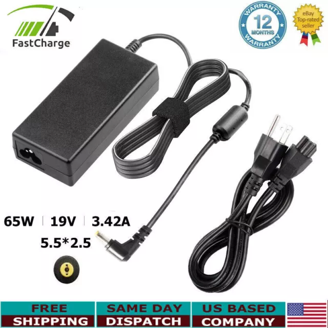 Laptop Power AC Adapter Charger for Dell Inspiron 1200 1300 B120 B130 65W