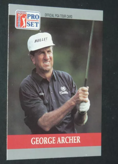 #85 George Archer Usa Pro Set Card Golf 1990 Senior Pga Tour Golfing Golfeur