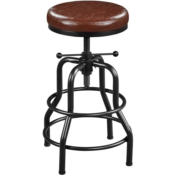 INDUSTRIAL BAR STOOL Rustic Swivel Bar Stool CounterHeight Stool for