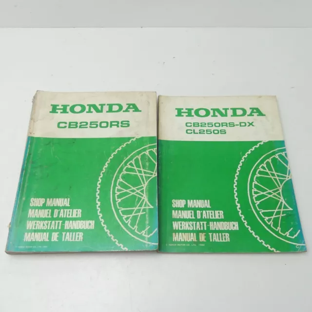 Honda CB 250 RS DX CL Werkstatthandbuch Reparaturanleitung Handbuch inkl Zusatz