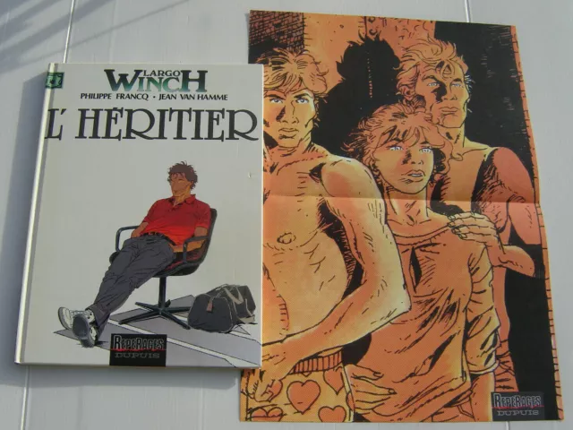 LARGO WINCH . 1 . L'héritier . Avec Poster. FRANCQ , VAN HAMME . BD EO DUPUIS