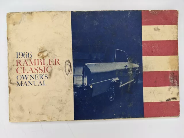 1966 Rambler Classic Owners Manual Book American Motors Car Guide Operating 1C 2