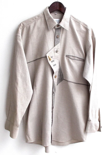 Camicia tradizionale uomo grigia taglia 40 v. casa di campagna