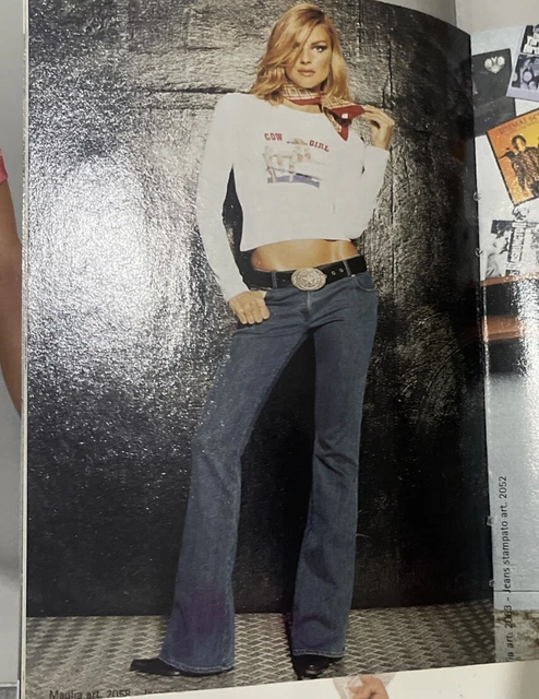 JEANS MODELLO LARGO Denny Rose Taglia L Vintage EUR 30,00